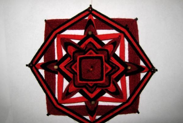 Wicker mandala ojo de dios