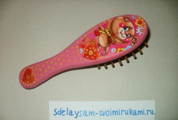 Decoupage combs with your own hands