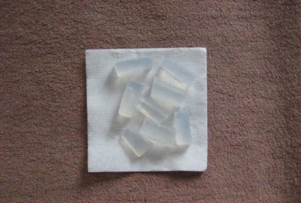 pieces of soap base