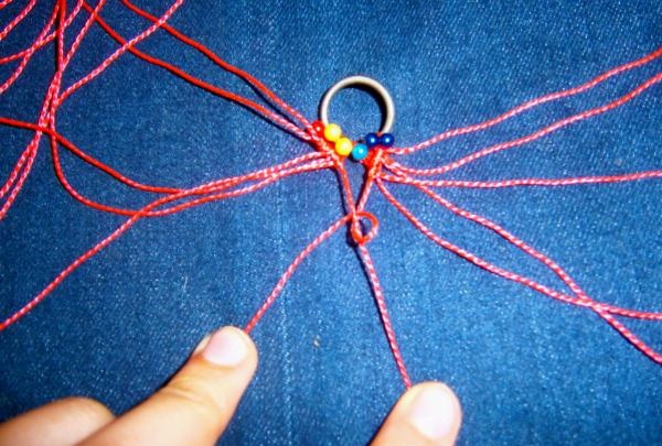 macrame bracelet with beads