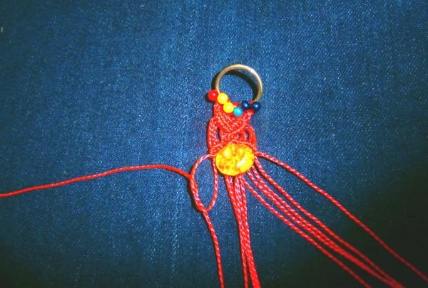 macrame bracelet with beads