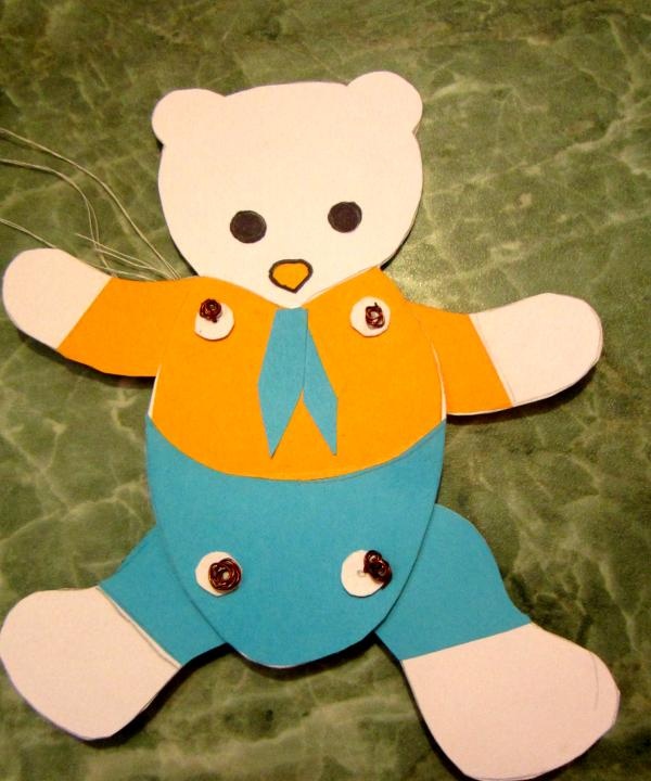 paper toys Teddy bear