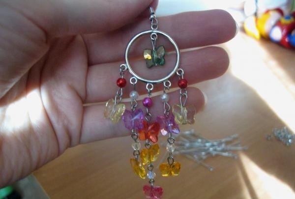 earring in oriental gypsy style