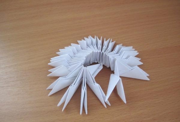 Modular origami Cheerful bunny