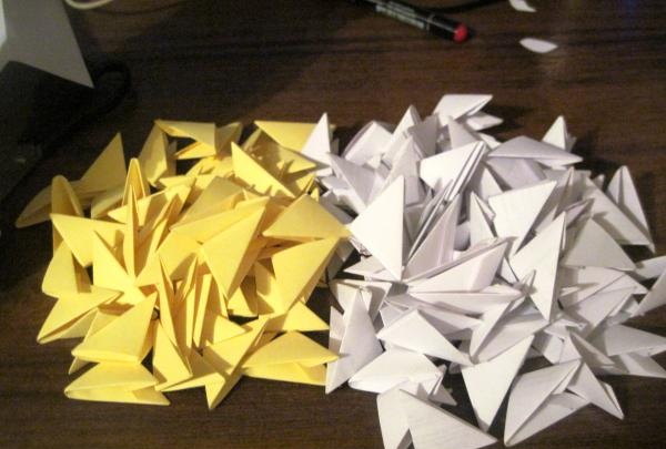 Modular origami cat