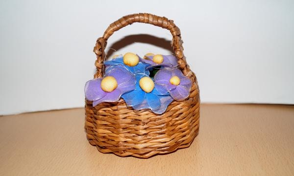 Basket with flowers