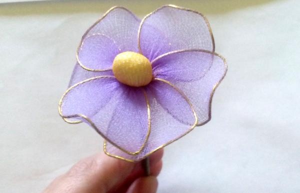 Flowers made of nylon