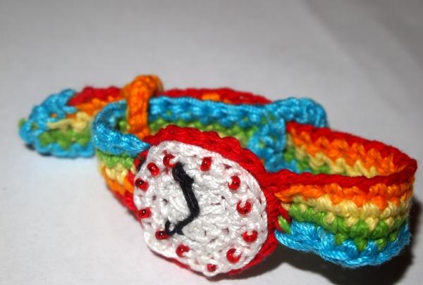 Children's knitted watch