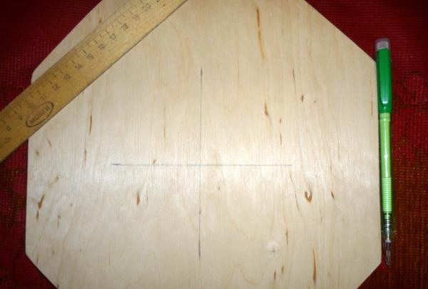 Apply marks to plywood