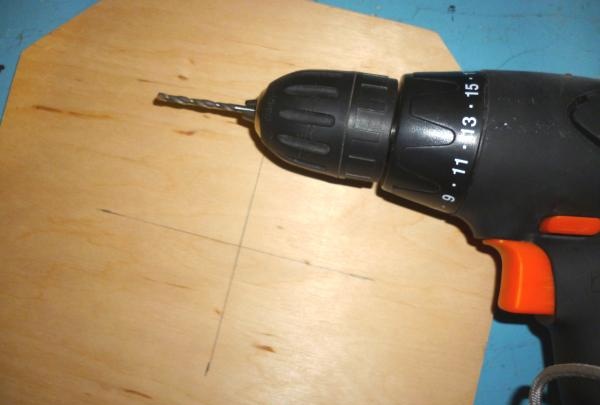 make a hole with a drill