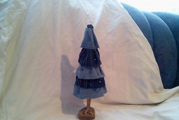 denim Christmas tree