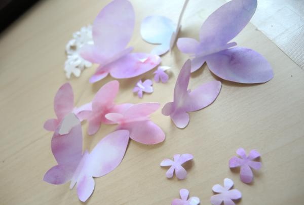 cut out butterflies from paper