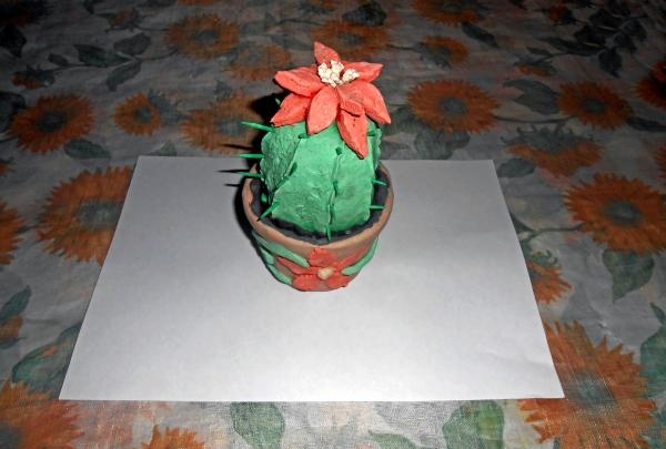 Salt dough cactus