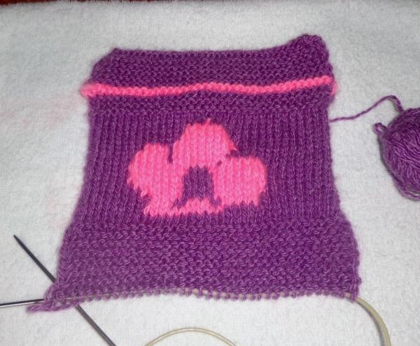 Gestrickte Kinderhandtasche