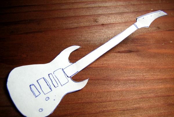 polymer clay electric guitar