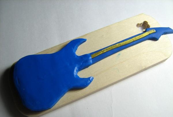 polymer clay electric guitar