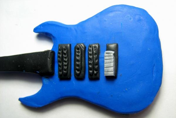 polymer clay electric guitar