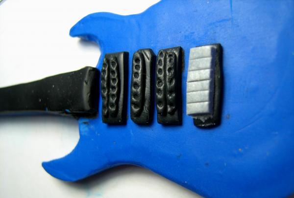 polymer clay electric guitar