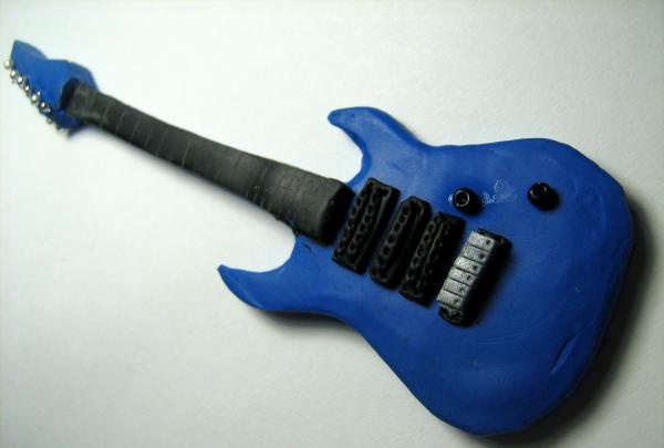 polymer clay electric guitar