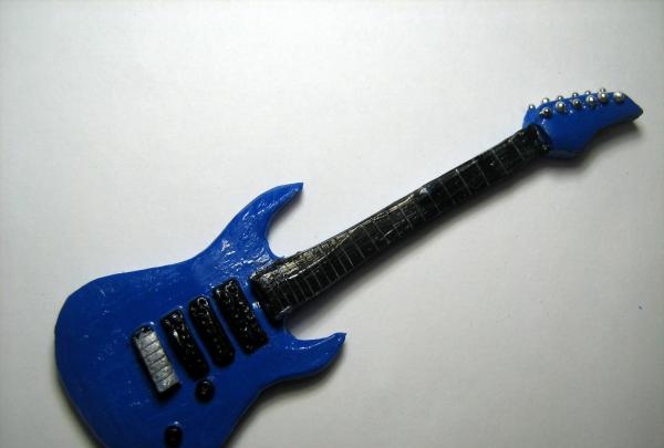 polymer clay electric guitar