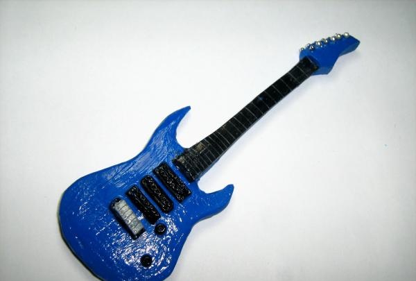 polymer clay electric guitar