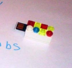 Flash drive case in LEGO style