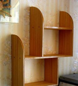 Three-story shelf