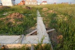 Construction of a strip foundation