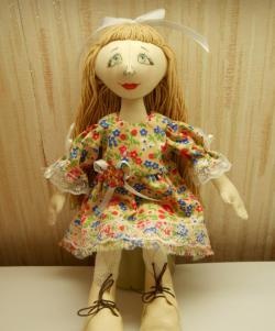 How to sew a textile doll step by step