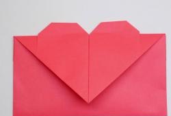 Envelope with a heart