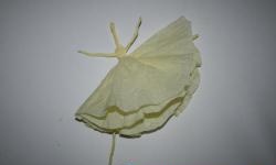 Home decor – ballerina made from a napkin