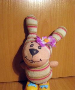 Bunny made from an old sock