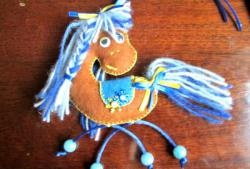 Felt horse