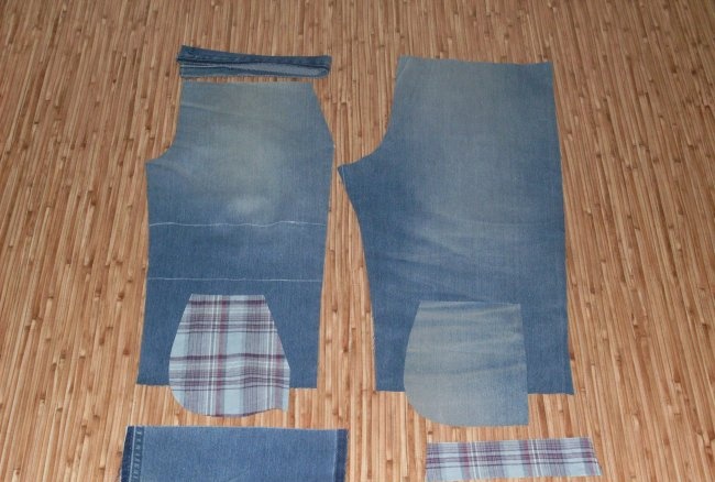 Changing jeans for a baby