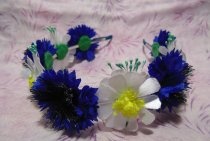 Diadema con flores silvestres