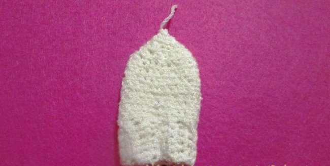 Crochet scratching mittens for newborns