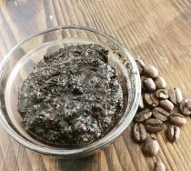 Three-component facial scrub