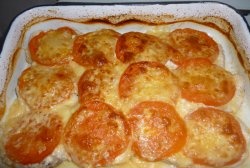 Chicken fillet with tomatoes and cheese