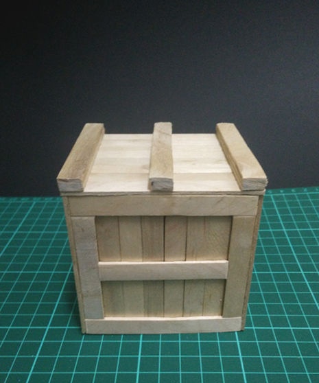 Miniature Popsicle Stick Box