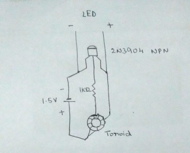 LED power supply from 1.5 volt battery