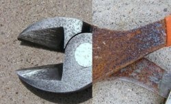 Restoring rusted surfaces