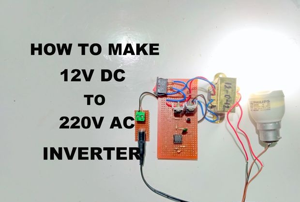 Simple inverter 12V - 220V 50Hz