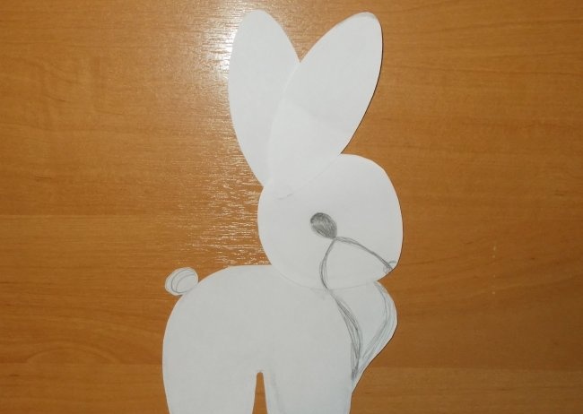 DIY yellow plush rabbit