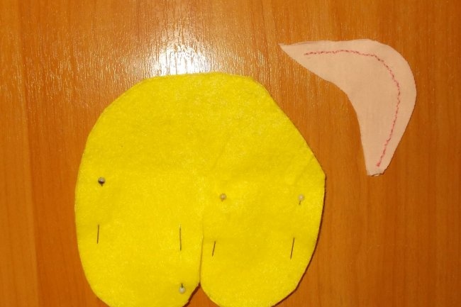 DIY yellow plush rabbit