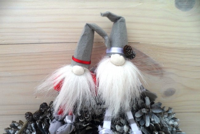 Cute gnomes for Christmas tree decoration or decoration