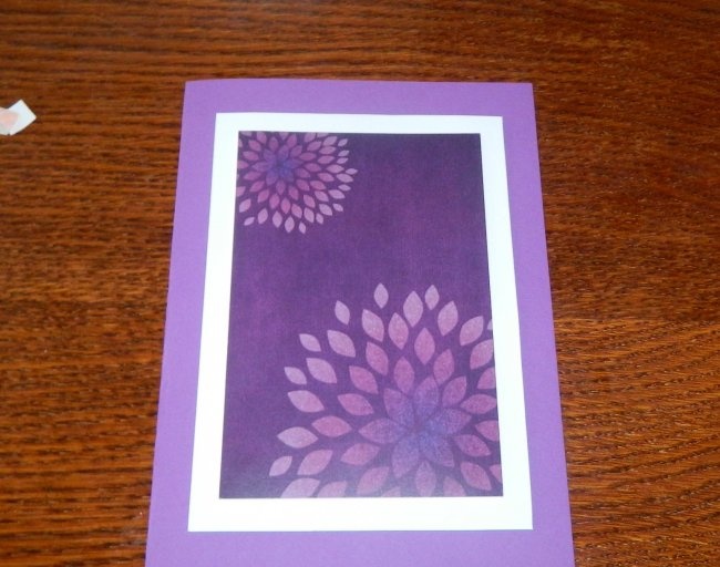 Postcard using quilling technique “Volume Flower”