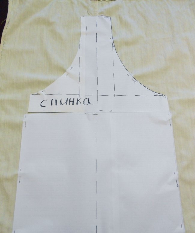 Children's sundress from mother's trousers