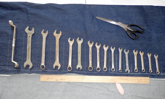 Organizer for wrenches