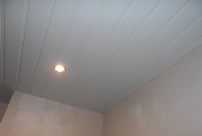 DIY plastic ceiling