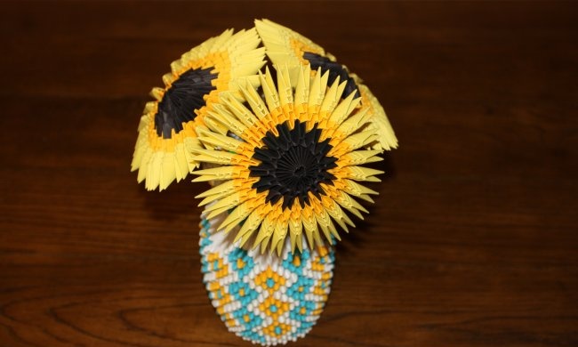 Paper sunflower